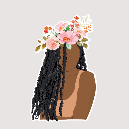 Black Girl Boho Bubble-free stickers