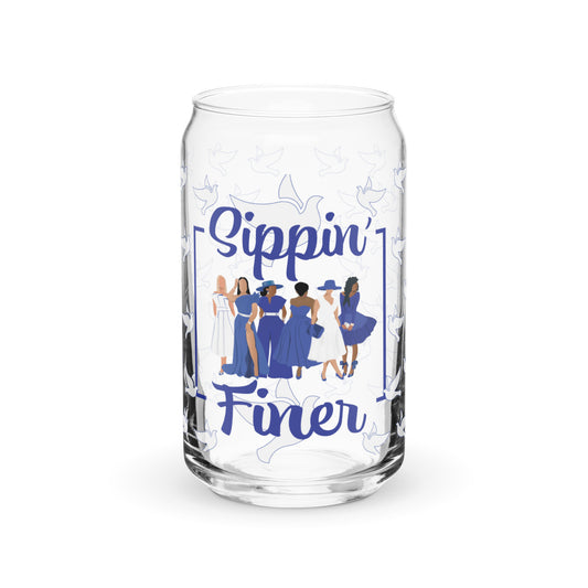 Sippin' Finer Can-shaped glass