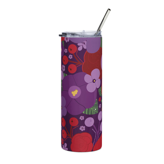 African Violets Stainless steel tumbler