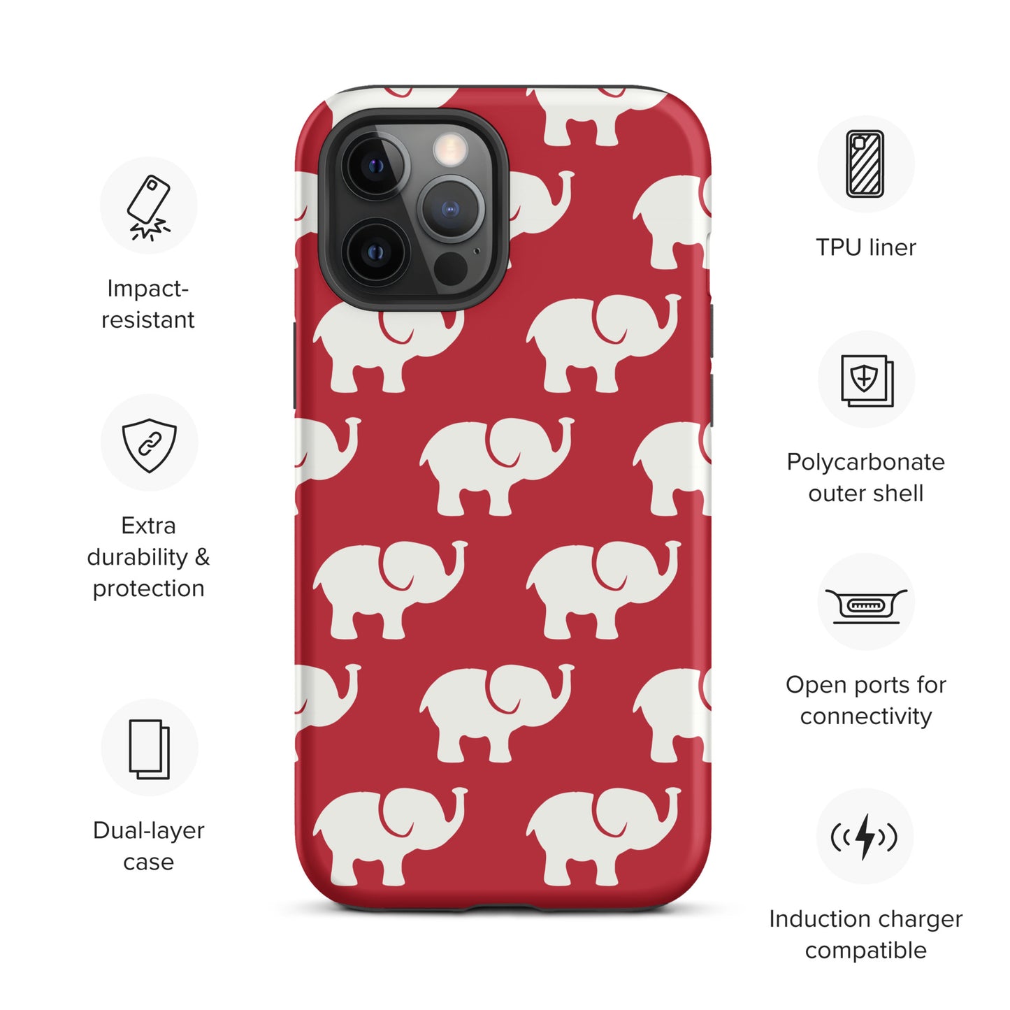 Elephants Tough Case for iPhone®