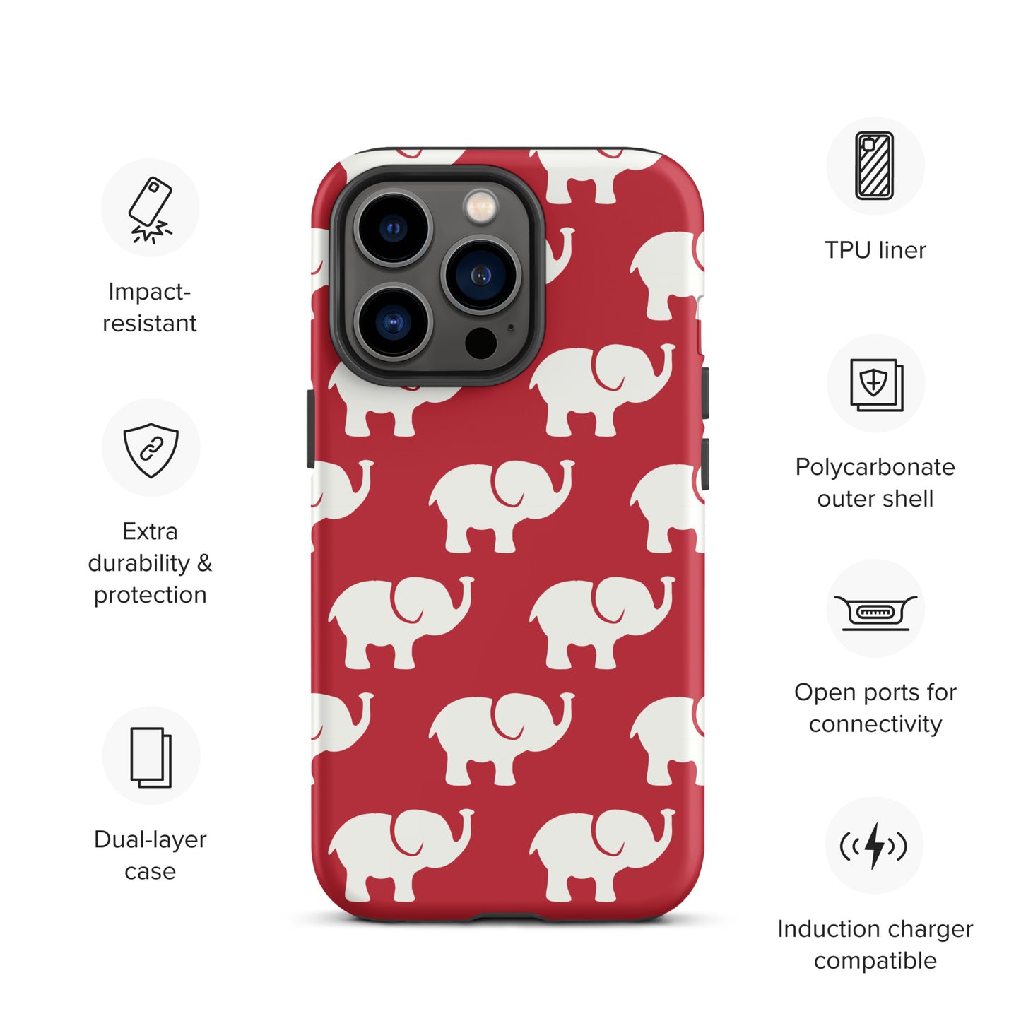 Elephants Tough Case for iPhone®