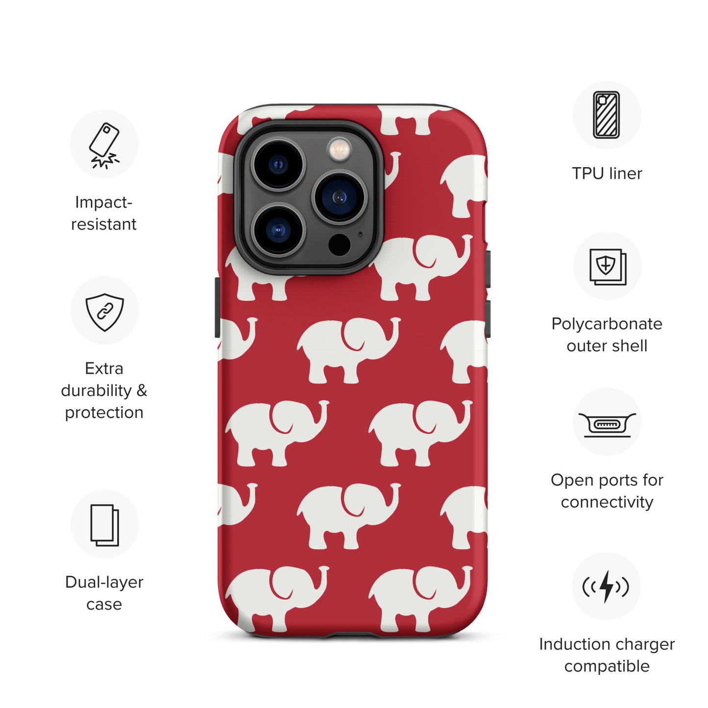 Elephants Tough Case for iPhone®