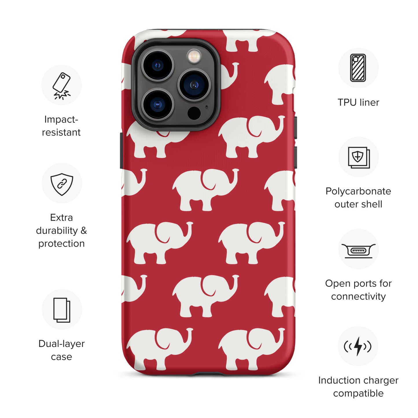 Elephants Tough Case for iPhone®