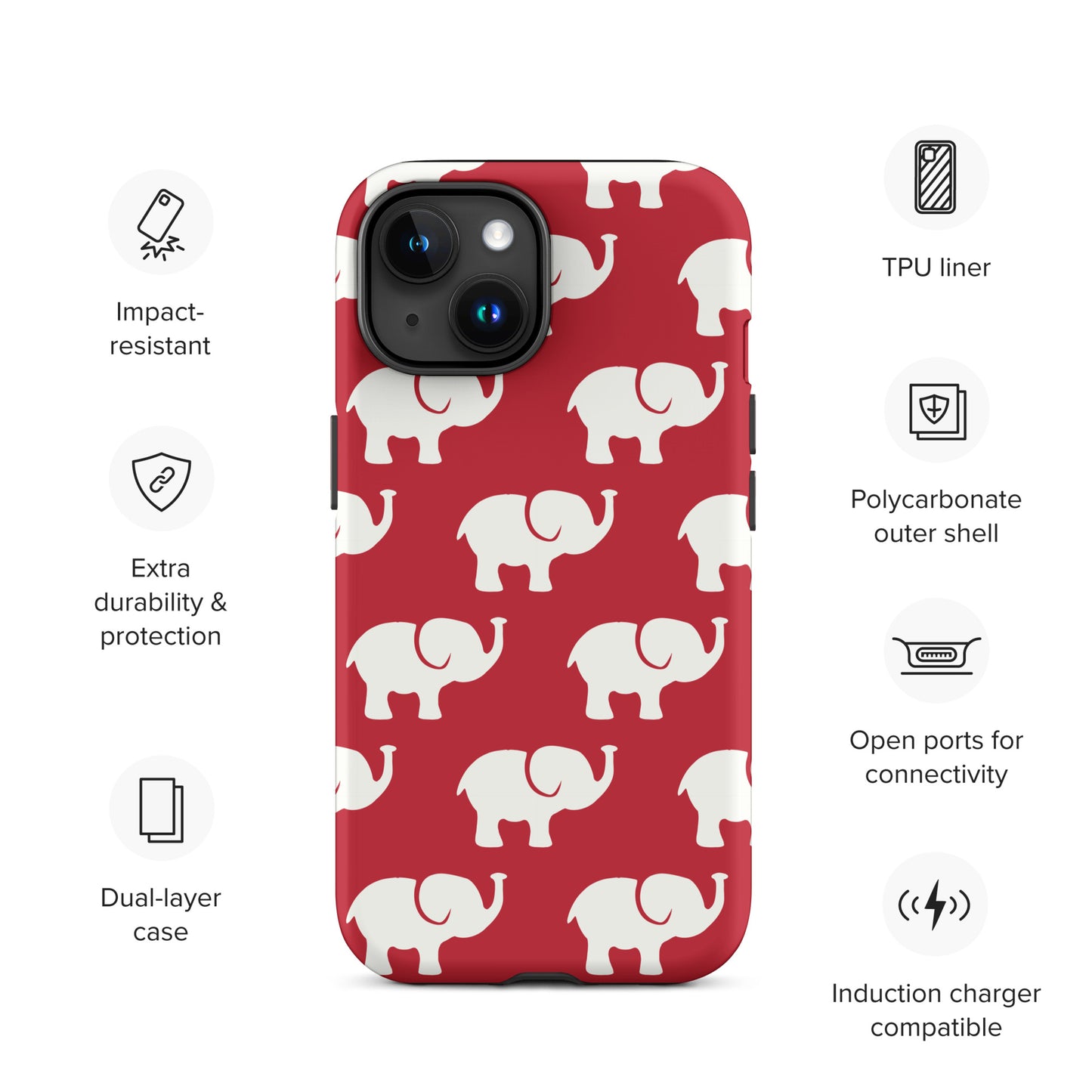 Elephants Tough Case for iPhone®