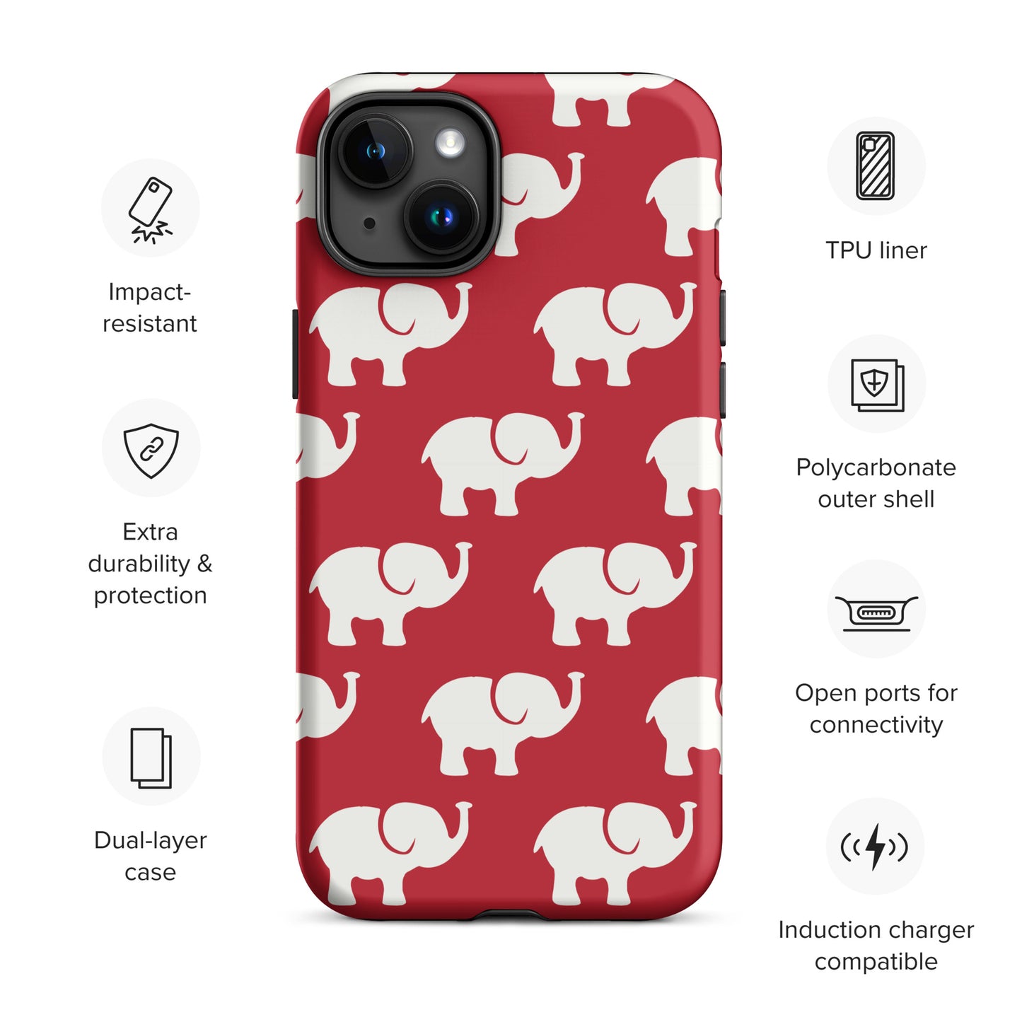 Elephants Tough Case for iPhone®