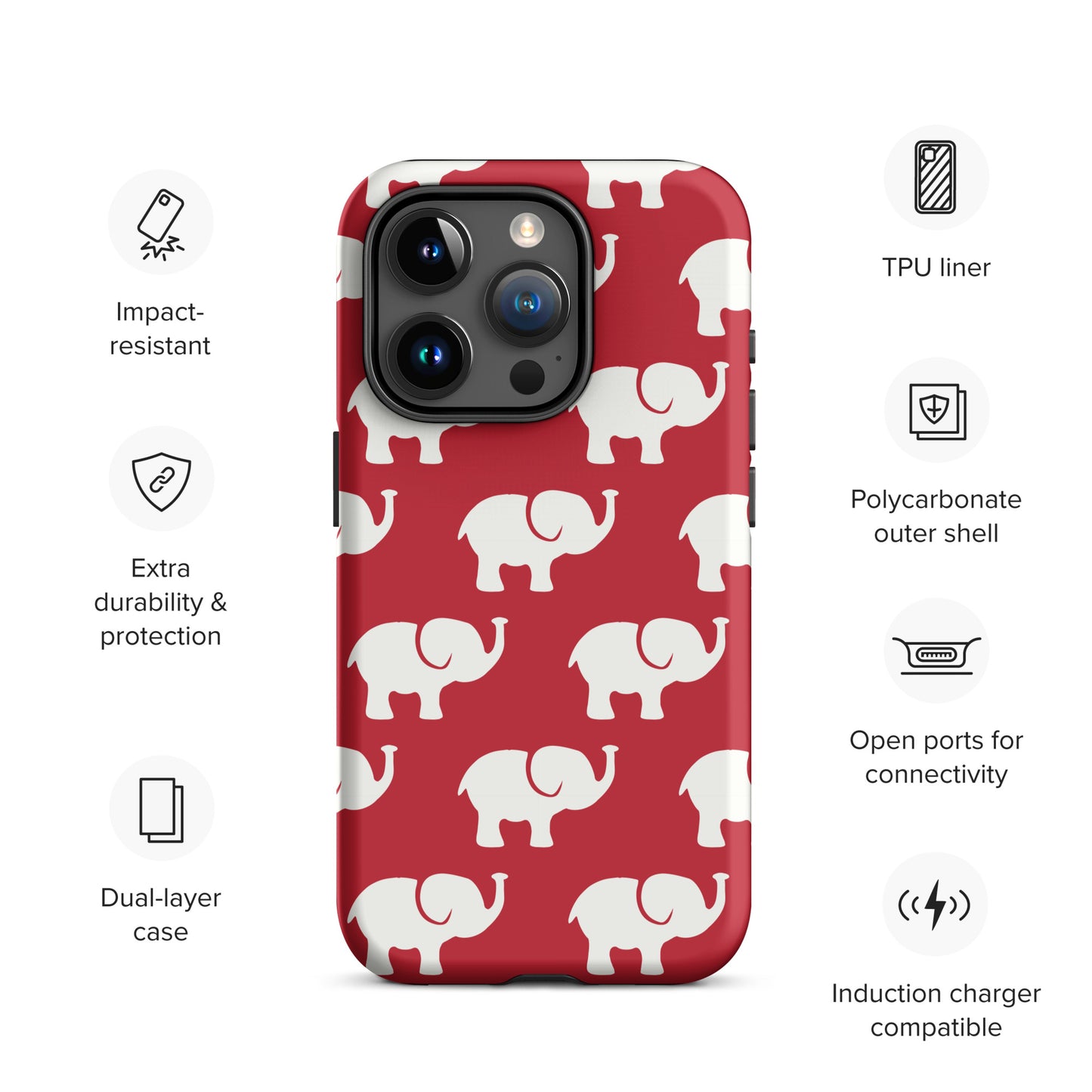 Elephants Tough Case for iPhone®